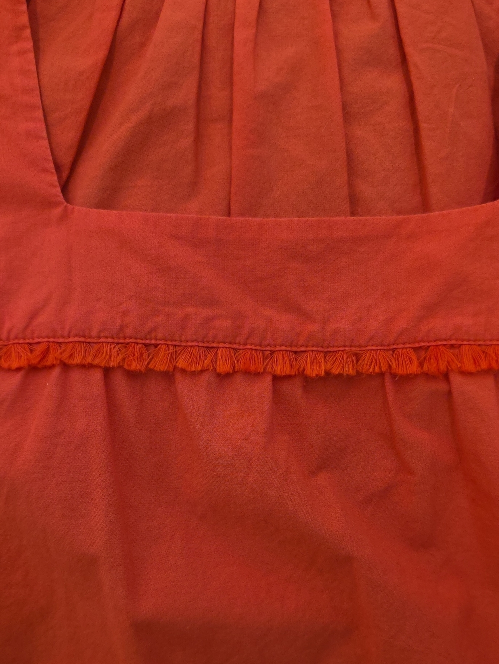 Madewell -Coral Eyelet Short Sleeve Top. Size S - Picture 3 of 7